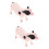 2Pcs Realistic Plastic Simulated Pig Model Animal Figure 8