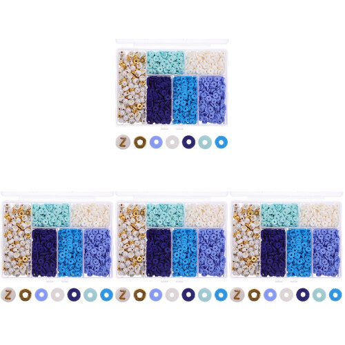 4 Sets Soft Pottery Set Bracelet Beads Beaded Plastic 1