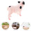 2Pcs Realistic Plastic Simulated Pig Model Animal Figure 10