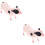 2Pcs Realistic Plastic Simulated Pig Model Animal Figure 7