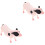 2Pcs Realistic Plastic Simulated Pig Model Animal Figure 4