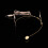 2Pcs Wired Headset Mic With Screw Thread For Singing Teaching Beige 8