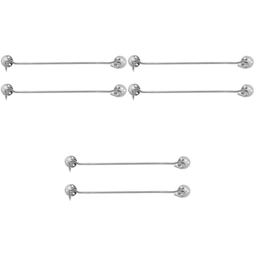 6 Pcs Stainless Steel Window Hook Lock Old-Fashioned 2