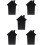 5Pcs Chalkboard Pendant Hanging Memo Board Sign 10