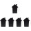 5Pcs Chalkboard Pendant Hanging Memo Board Sign 7