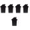 5Pcs Chalkboard Pendant Hanging Memo Board Sign 6