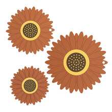 6 Pcs Flower Trivet Mats Coaster Insulation Pot Pad Kitchen Tool