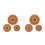 6 Pcs Flower Trivet Mats Coaster Insulation Pot Pad Kitchen Tool 8