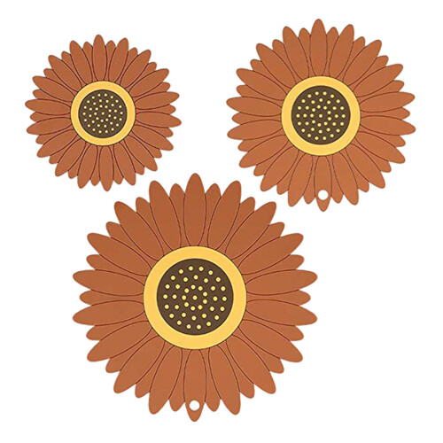 6 Pcs Flower Trivet Mats Coaster Insulation Pot Pad Kitchen Tool 1