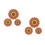 6 Pcs Flower Trivet Mats Coaster Insulation Pot Pad Kitchen Tool 6