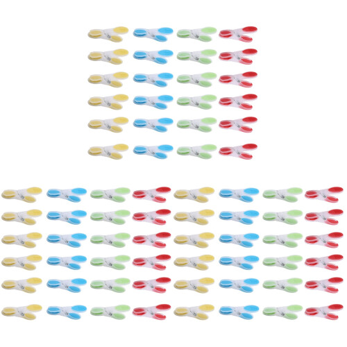 6 Sets Clothes Drying Clips Assorted Color Clothespins 1