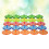 200Stk Transparente Golf Positioniermarken Kunststoff Bunt 9