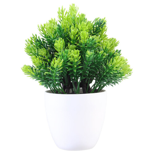 2 Count Indoor Artificial Plants Bonsai Tree Fake Simulation Potted