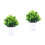 2 Count Indoor Artificial Plants Bonsai Tree Fake Simulation Potted 4