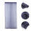 2Pcs Navy Window Tulle Sheer Curtains with Romantic Star Pattern 3