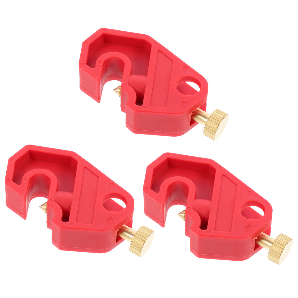 2Sets Safety Safety Buckle Accessory Plastic Red 3Pcs*2 3623395251832