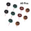 80 Pcs Grinding Head Scouring Pad 8