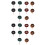 80 Pcs Grinding Head Scouring Pad 5