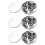 72Pcs Creative Stainless Steel Cake Baking Cookie Cutter Molds Silver 8