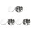 72Pcs Creative Stainless Steel Cake Baking Cookie Cutter Molds Silver 2