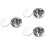 72Pcs Creative Stainless Steel Cake Baking Cookie Cutter Molds Silver 6