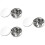 72Pcs Creative Stainless Steel Cake Baking Cookie Cutter Molds Silver 7