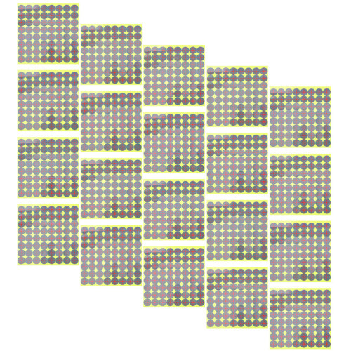 80 Sheets Round Target Stickers Self-Adhesive Labels 1