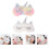 6 Pcs Unicorn Eye Patch Travel Plush White Face Goggles 10