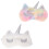 6 Pcs Unicorn Eye Patch Travel Plush White Face Goggles 11