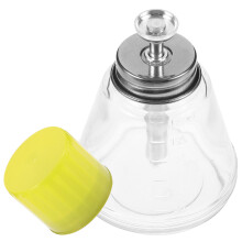 2Pcs Transparent Glass Pump Bottle 180Ml For Nail Polish Remover