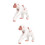 2pcs Child White Household Sculpture 7