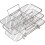 3Pcs Multi-Layer Stainless Steel Air Fryer Rack for Kitchen Use Silver 1
