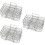 3Pcs Multi-Layer Stainless Steel Air Fryer Rack for Kitchen Use Silver 7
