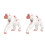 2pcs Child White Household Sculpture 2