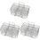 3Pcs Multi-Layer Stainless Steel Air Fryer Rack for Kitchen Use Silver 2