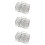 3Pcs Multi-Layer Stainless Steel Air Fryer Rack for Kitchen Use Silver 8