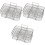 3Pcs Multi-Layer Stainless Steel Air Fryer Rack for Kitchen Use Silver 3