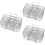 3Pcs Multi-Layer Stainless Steel Air Fryer Rack for Kitchen Use Silver 6