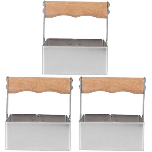 3 Pcs Wooden Handle Square Honey Cutting Tool For Beekeeping 2