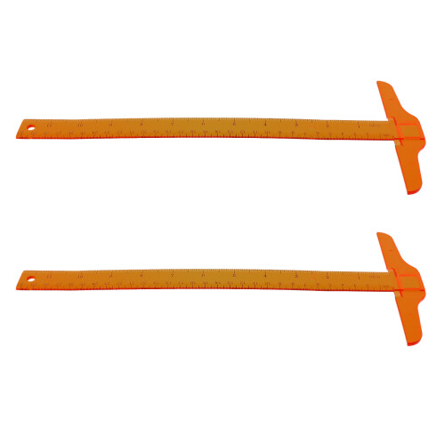10 Pcs Supplies Student Plastic New Material Scale
