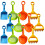 3 Sets Kids Beach Sand Plastic Rake Sifter Toy 1