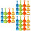 3 Sets Kids Beach Sand Plastic Rake Sifter Toy 7