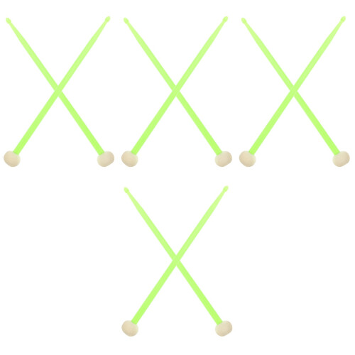 4Pairs Lightweight Nylon Drum Sticks Versatile Double-End Drumsticks 2