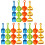 3 Sets Kids Beach Sand Plastic Rake Sifter Toy 4