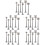 30 Pcs Miniature Train Construction Telegraph Poles Sand Table Scene 8