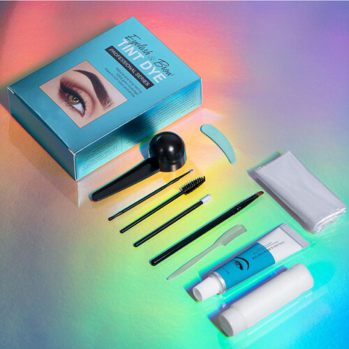 One Set Eyebrow Dye Cream With Comb And Combing Gel 2