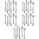 30 Pcs Miniature Train Construction Telegraph Poles Sand Table Scene 9