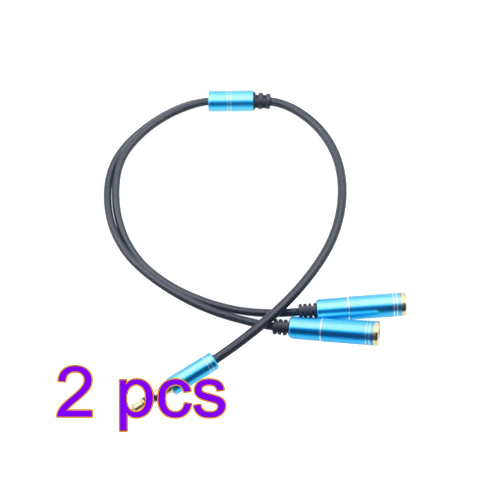 2 Pack Headphone Adapter Cable Wire Splitter 3.5Mm For Headset 3043883699722