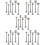 30 Pcs Miniature Train Construction Telegraph Poles Sand Table Scene 10