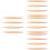 4 Pieces Pastry Rolling Pin For Baking Small Dough Roller Sticks 8